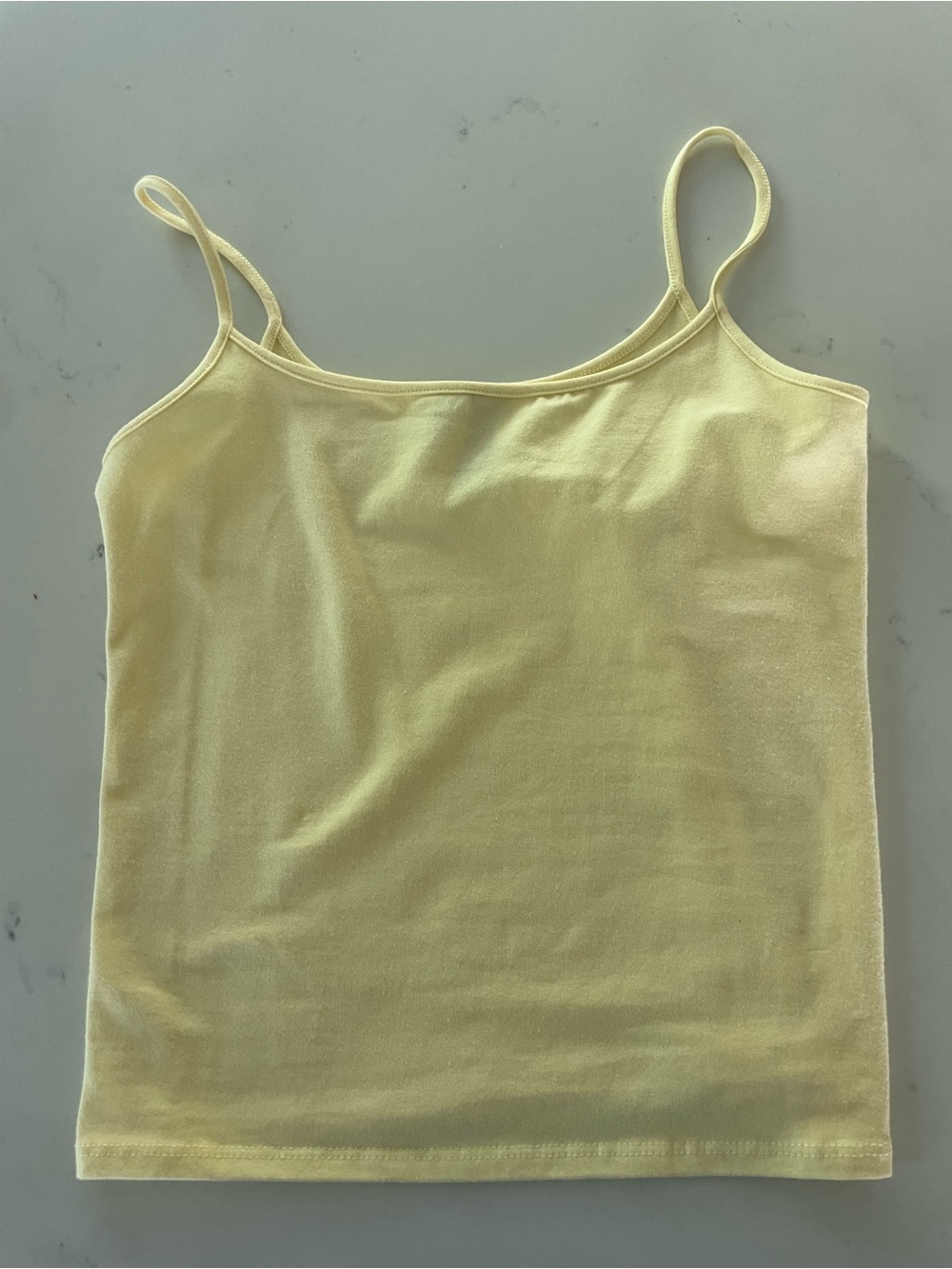 BUTTER YELLOW Spaghetti Strap Tank (TILLYS) Medium